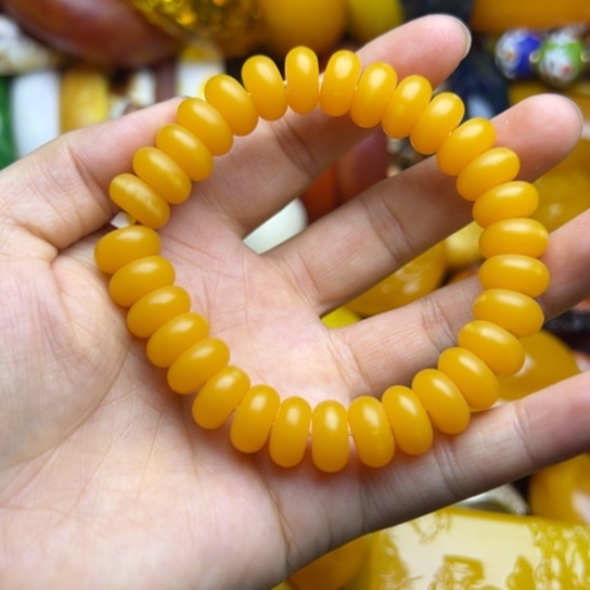 未镶嵌琥珀手链蜜蜡