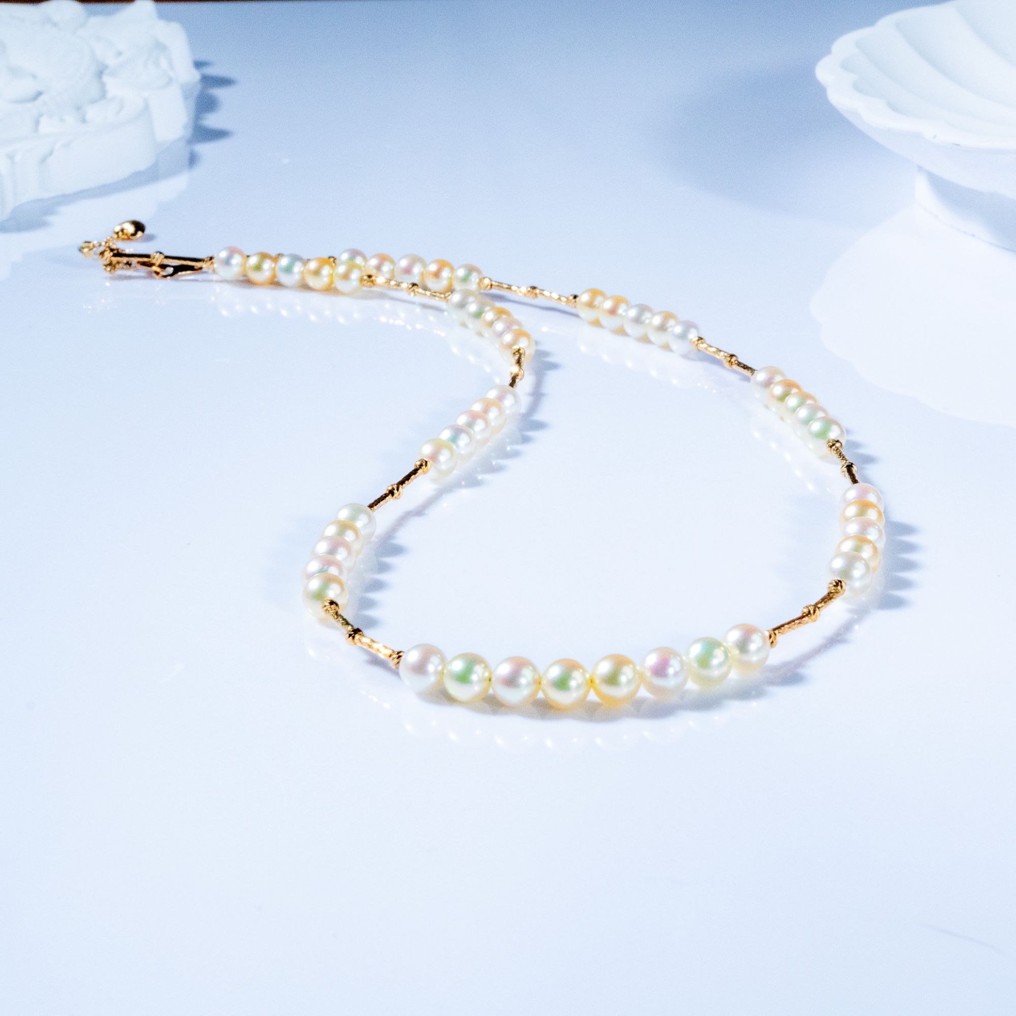 【肯叔专属】G18K海水AKoya羽皇金项链