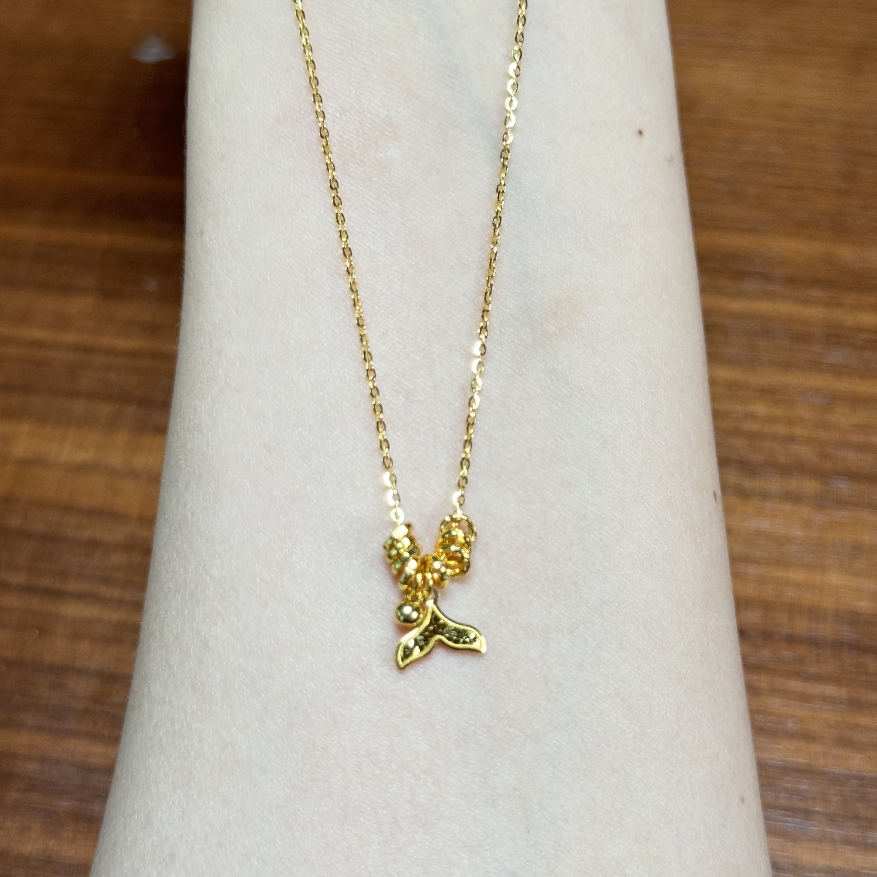 X【美人鱼套链】足金999精工5