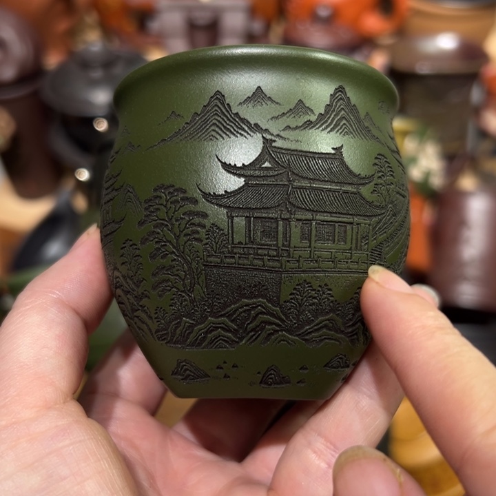 茶杯紫砂宜兴紫砂主人杯
