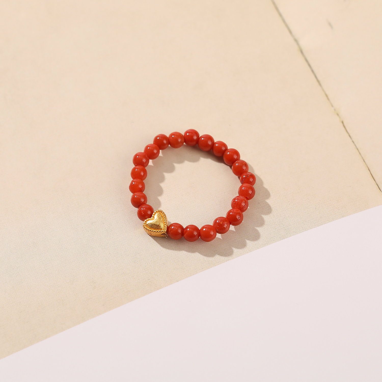 一了个卜【枝奕】s925南红戒指