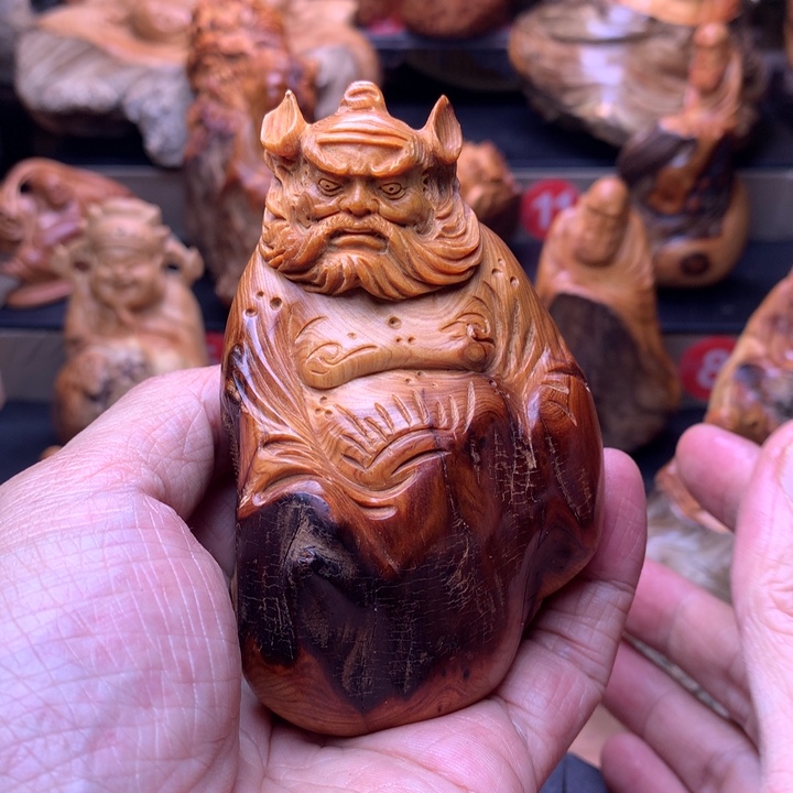 柏木（崖柏）崖柏陈化料手把件