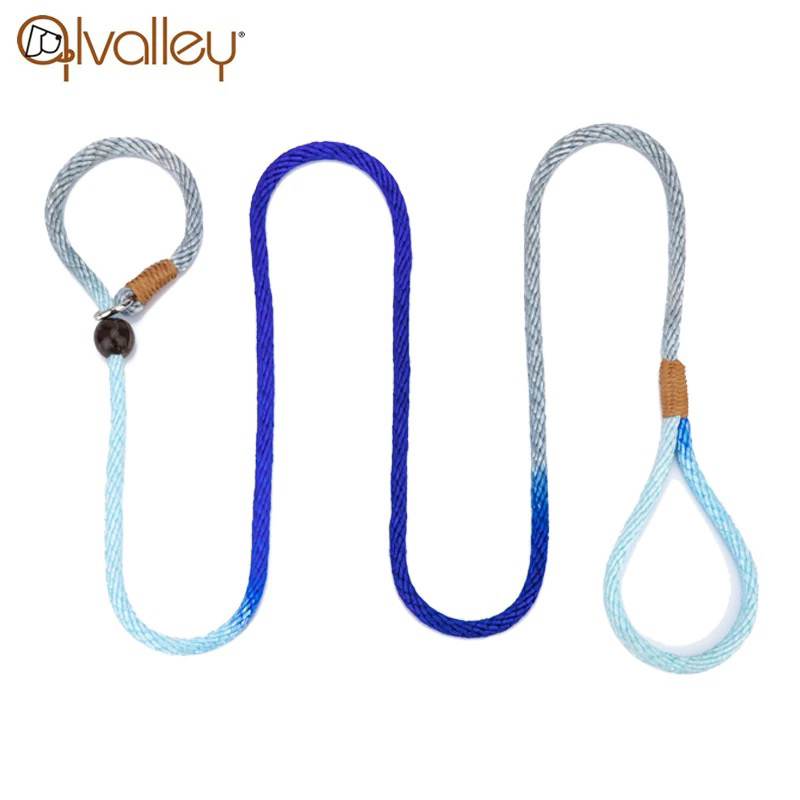 ALVALLEY编织一体牵引绳/后端适合小型中型大型犬遛弯使用