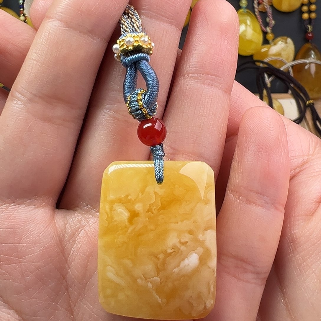 蜜蜡颈饰未镶嵌蜜蜡