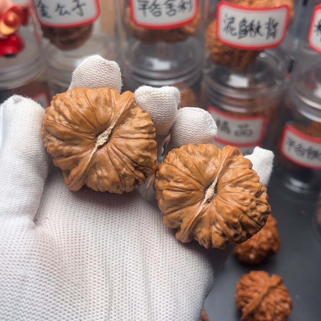 文玩核桃把件42全品南瓜墩