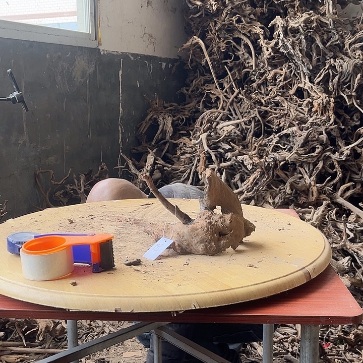 衍***生木鱼缸造景根雕195