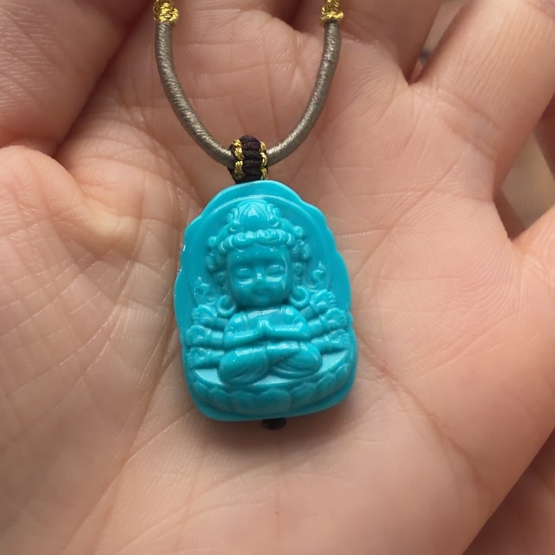 绿松石未镶嵌颈饰