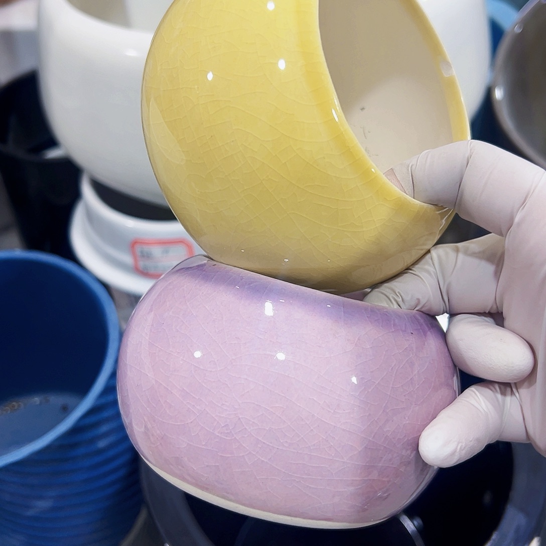 有孔，外贸尾单陶瓷花盆凑单10米包邮