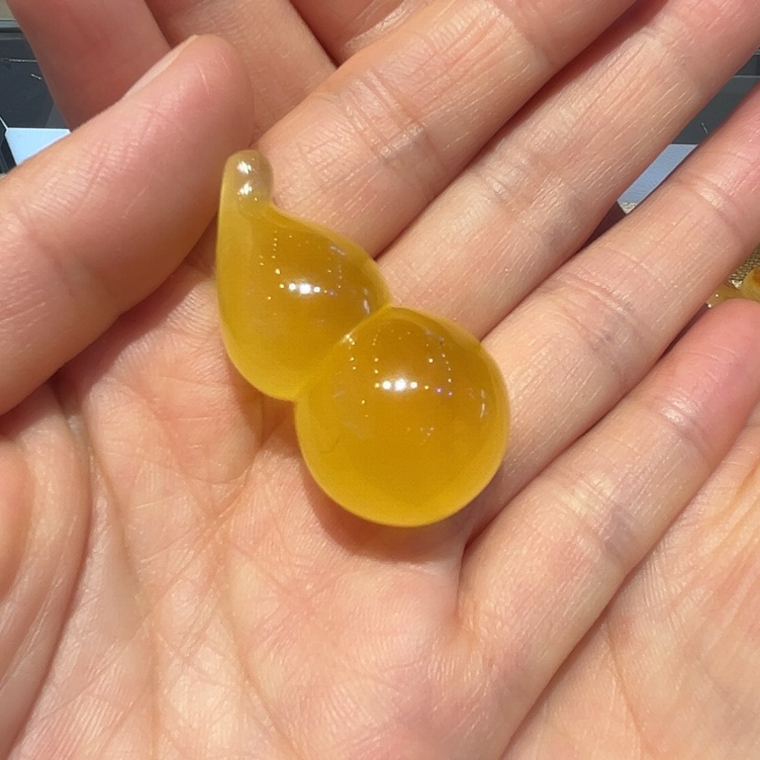 琥珀颈饰未镶嵌蜜蜡葫芦