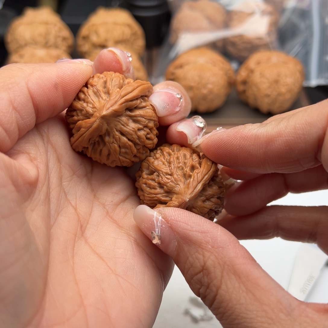 文玩核桃把件莲花34