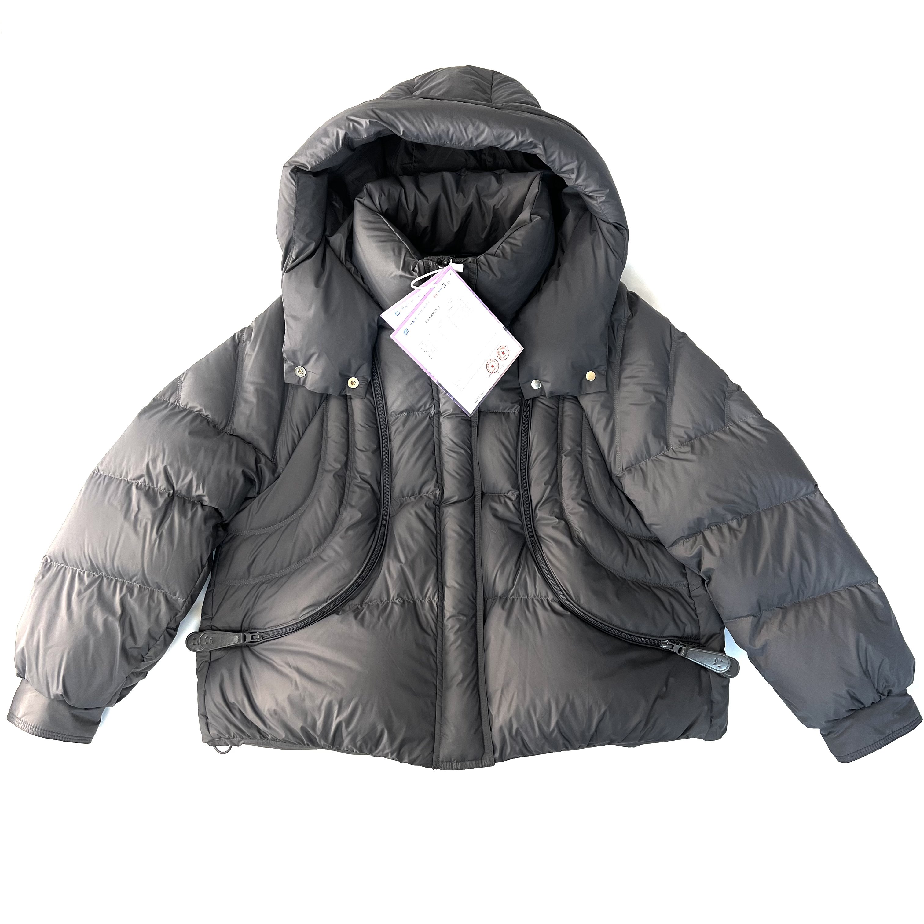 冬季短款白鸭绒面包羽绒服极简百搭