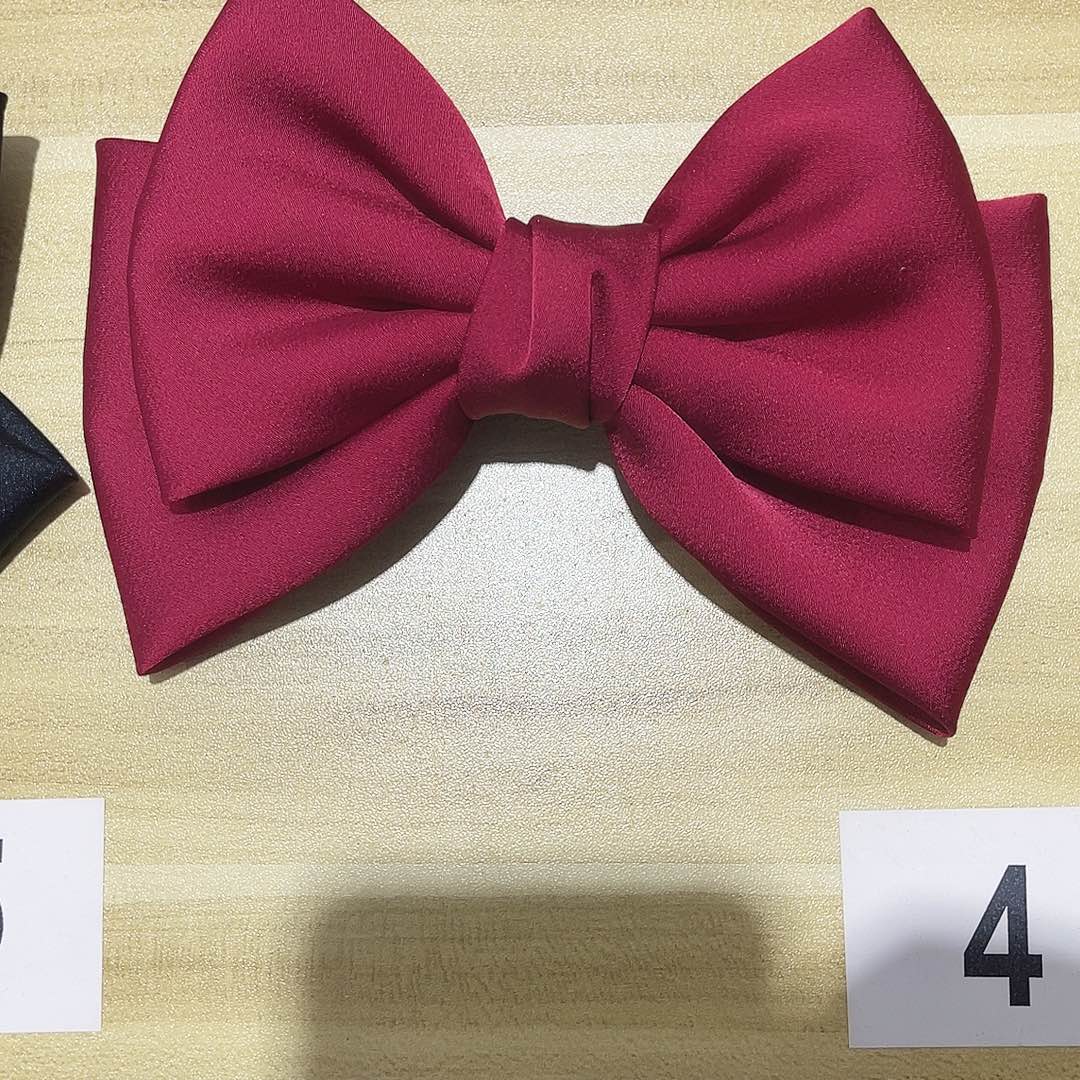 皮质铁合金蝴蝶结发夹