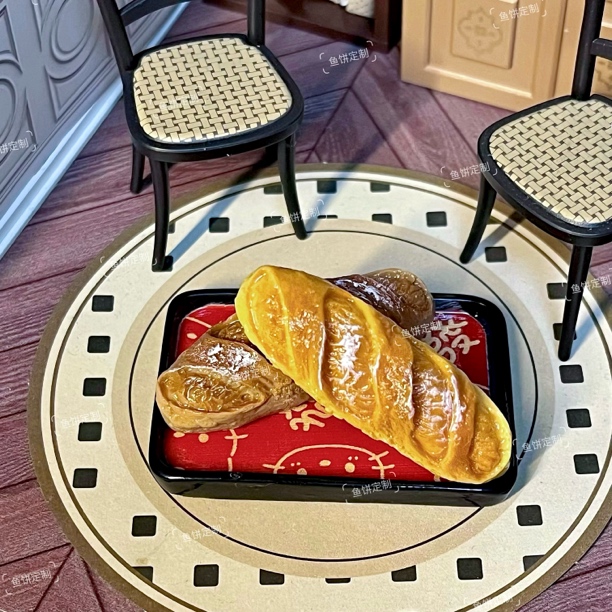 【鱼饼定制】大法棍 DIY仿真食玩树脂摆件饰品