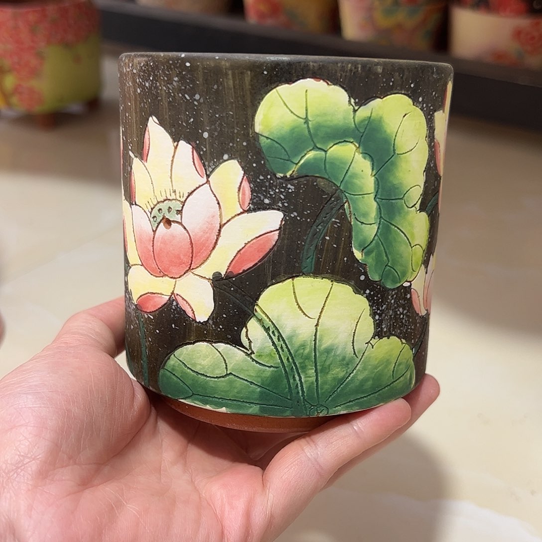 景德镇陶瓷hua p大*溪景德镇陶瓷花盆