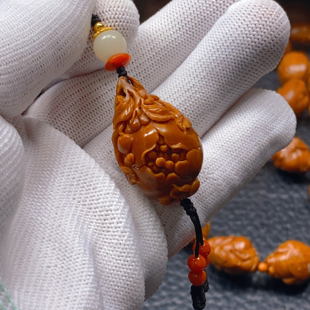 手串/手链橄榄核许忠英2.15石榴，多福多子