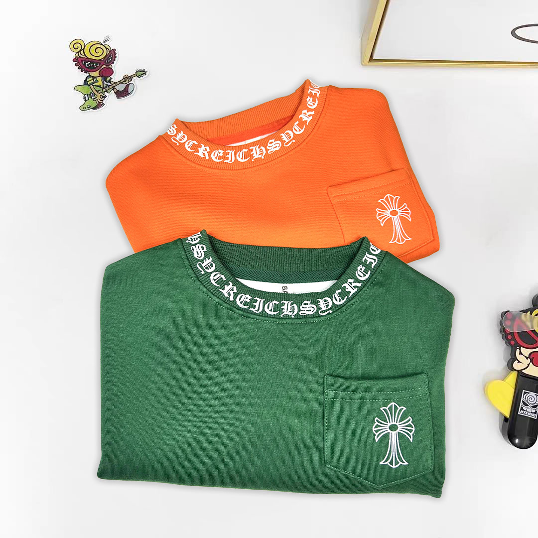 6002【橘绿小罗】时尚儿童长袖洋气休闲宝宝宽松中大童印花卫衣