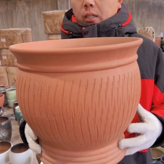 紫砂花盆高28口31————-