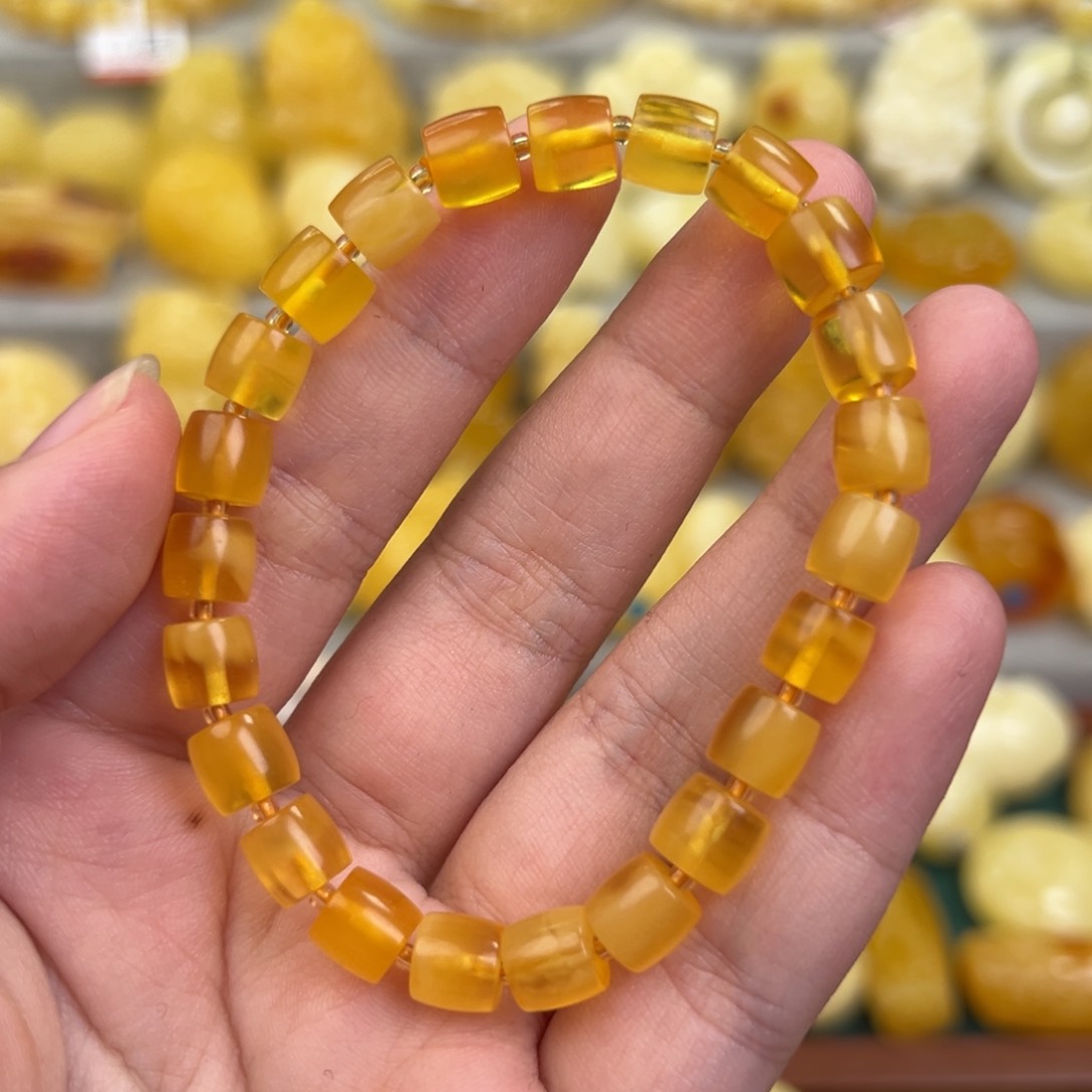 琥珀手链未镶嵌蜜蜡