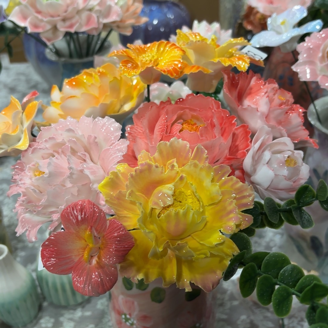 陶瓷花，拍满20发货，退款拉黑，2383