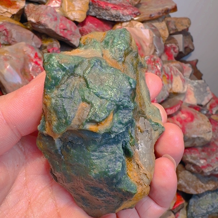 绿***山昌化石印石昌化源头绿