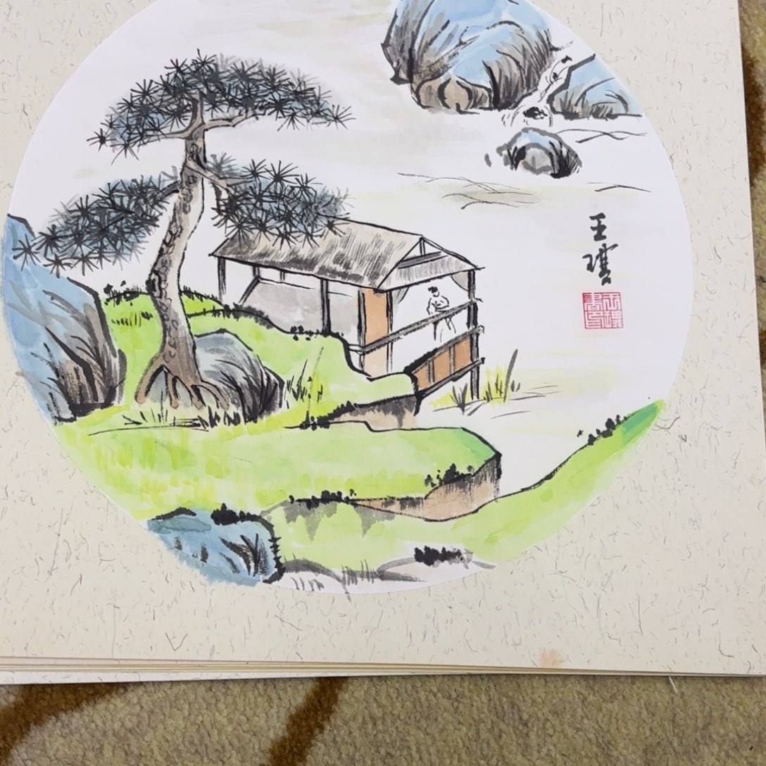 国画33-33卡纸作品艺