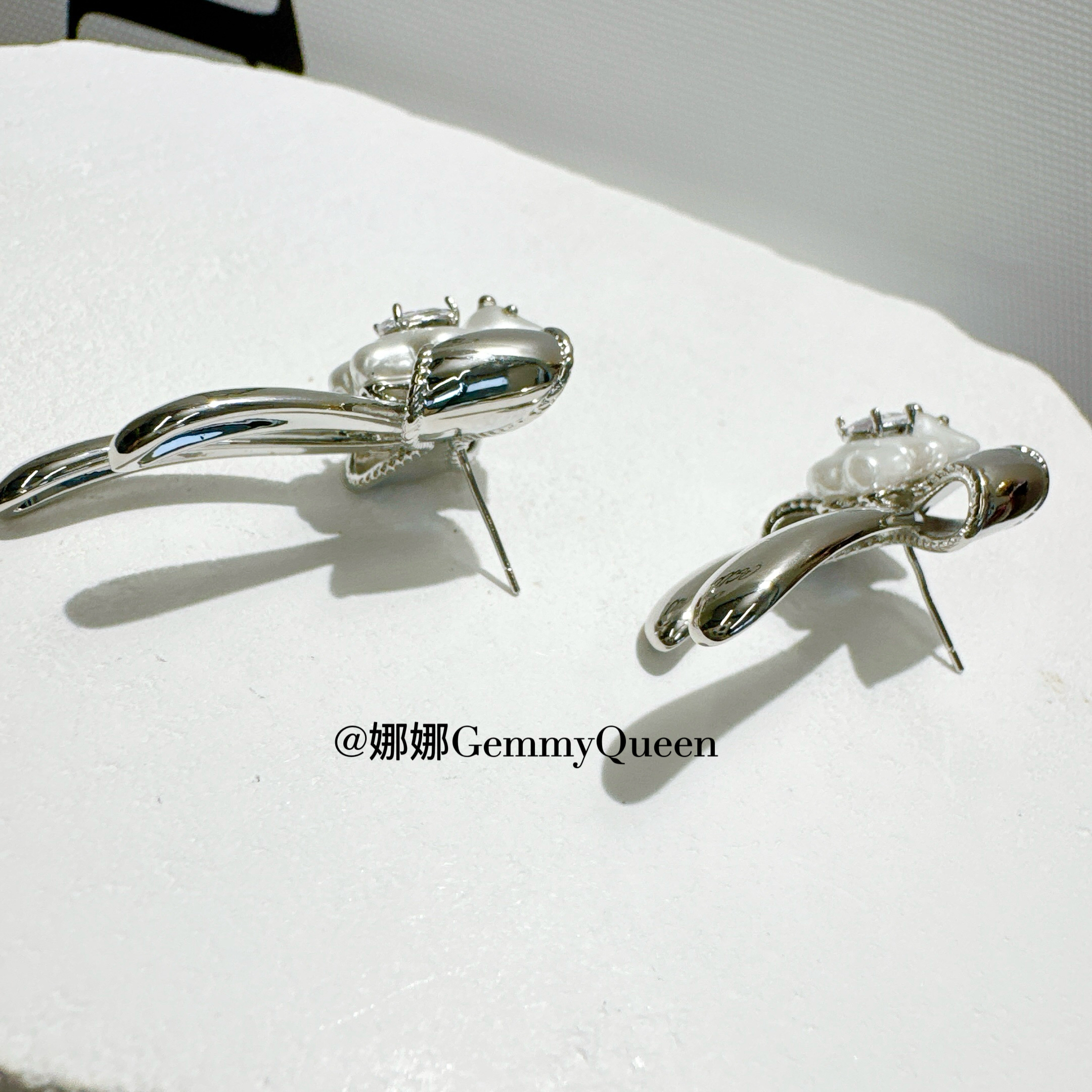 铜合金合成锆石耳饰 娜娜GemmyQueen耳环GQ02961