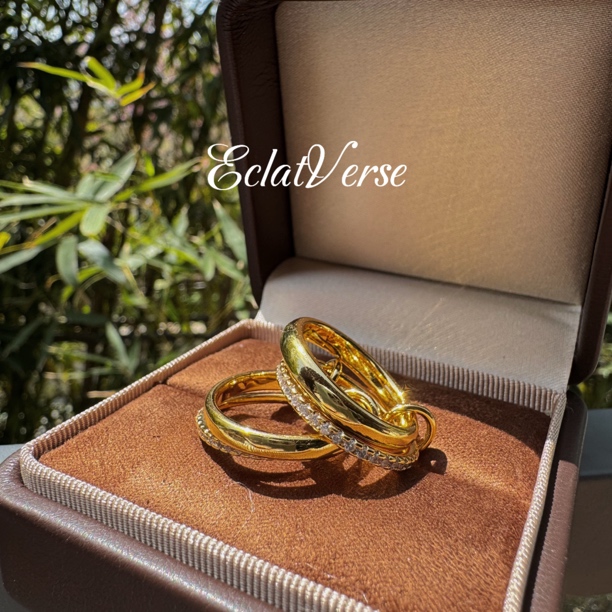 铜合金锆石戒指 小众戒指气质精致经典原创设计简约