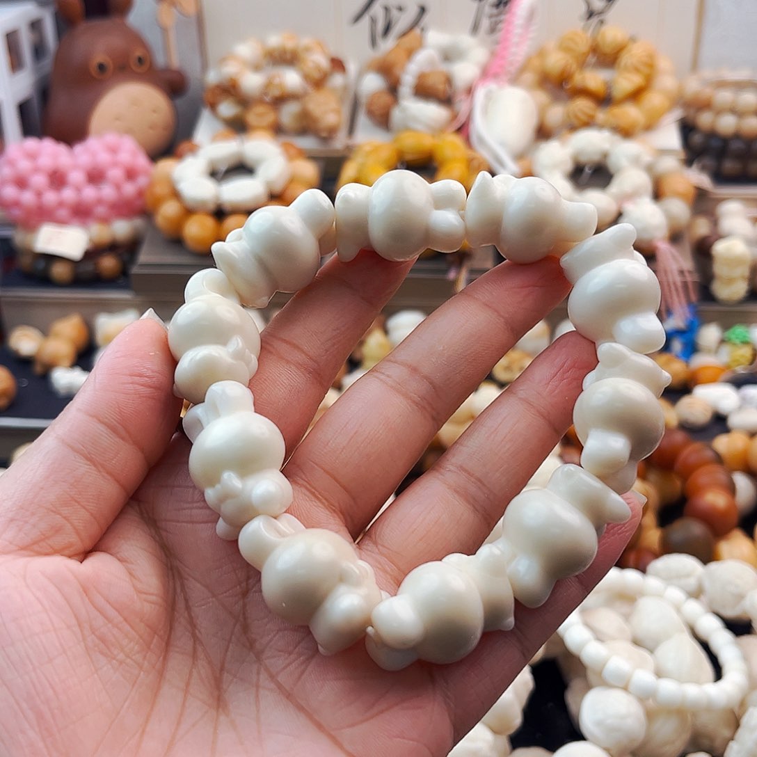 菩提根/象牙果手串蝴蝶结兔子