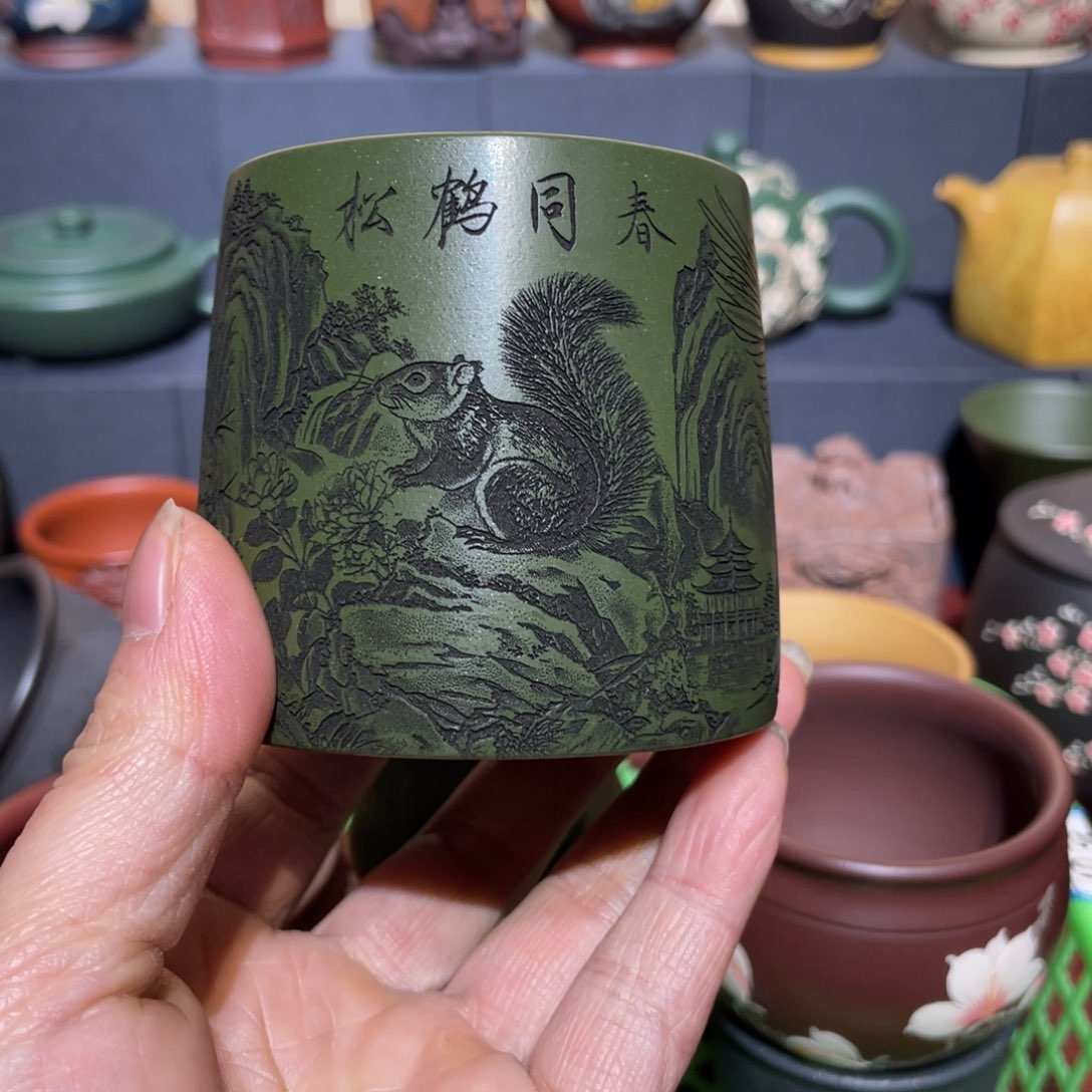 原矿紫砂手工主人杯