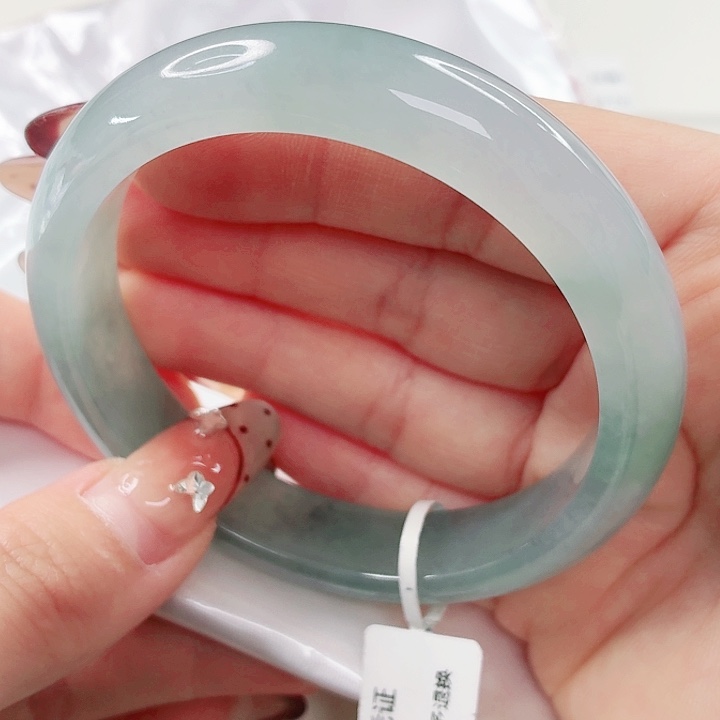 翡翠未镶嵌手镯58.9x526