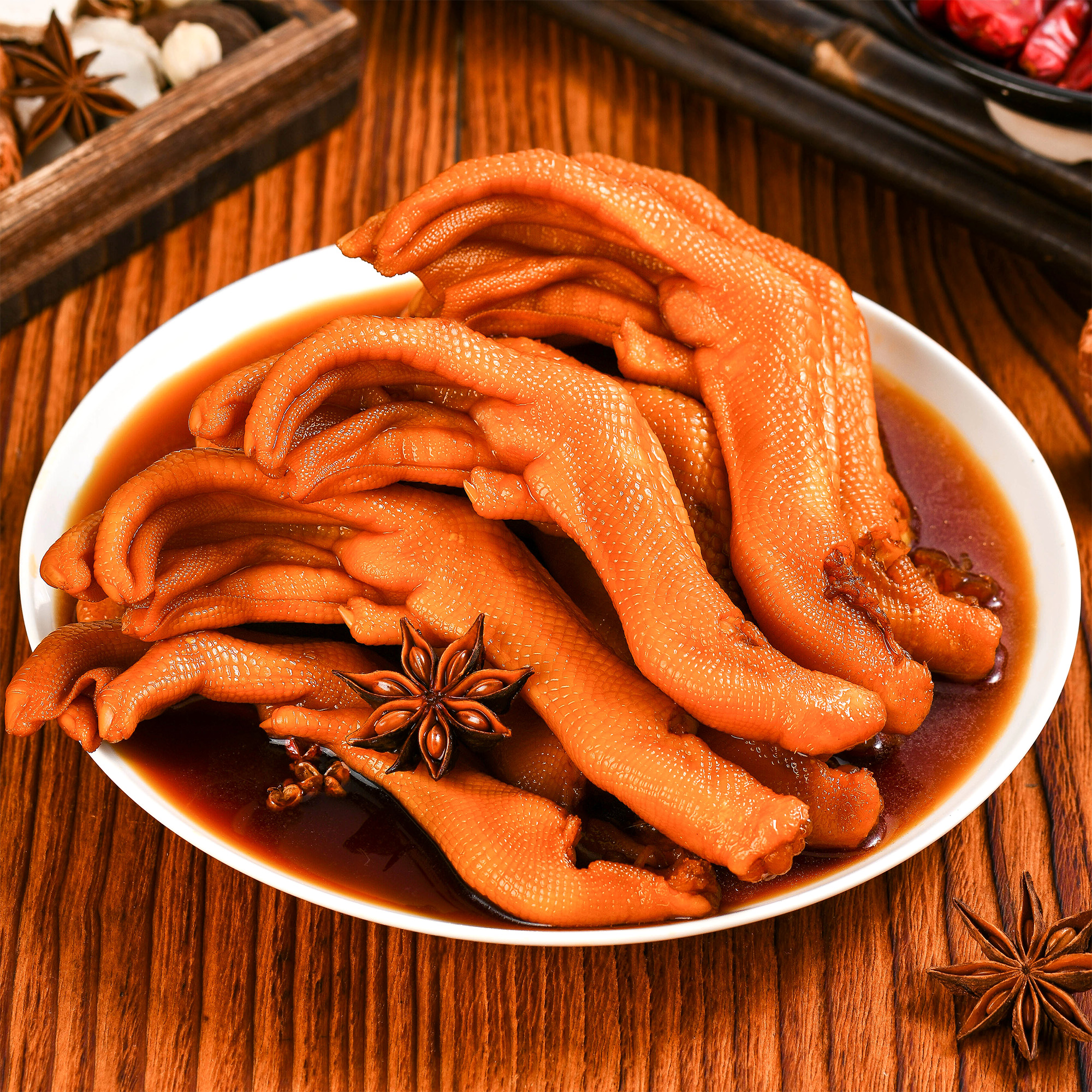安圣泡鸭爪清香味190g（4支）/袋