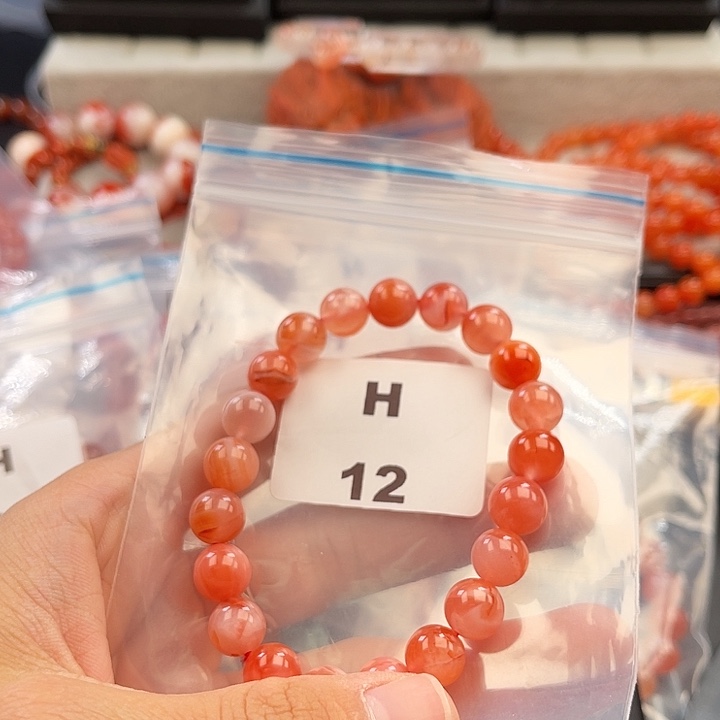 南红玛瑙未镶嵌多样性发货默认微瑕称重9mm