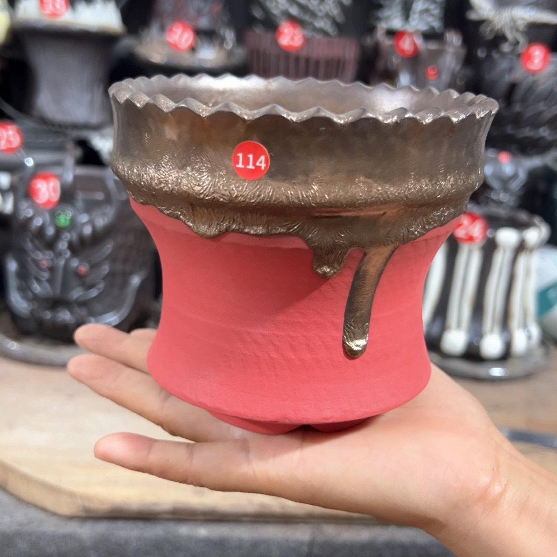 手工盆，口11.2高11