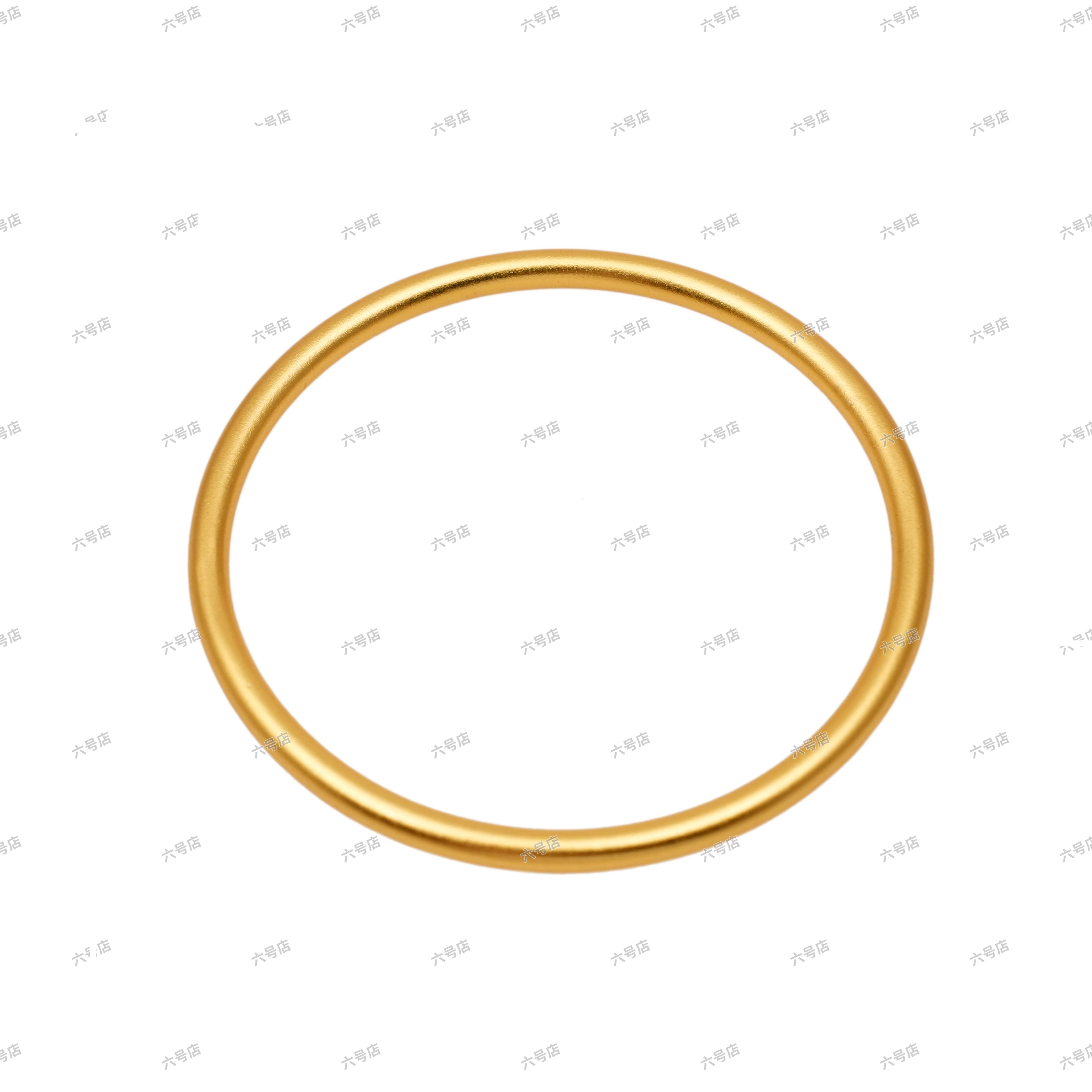 手镯 S0003古法素圈手镯镀K金