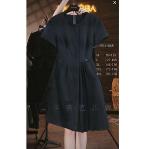 【原创大码设计师款】2025立体裁拼接风情褶显瘦设计连衣裙K3341