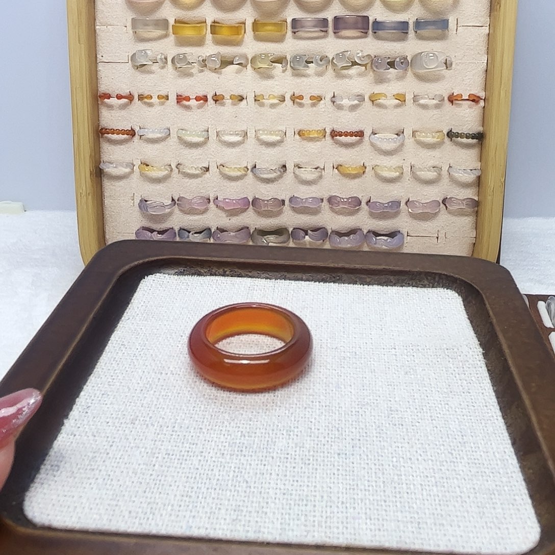 玛瑙/玉髓未镶嵌戒指512港17