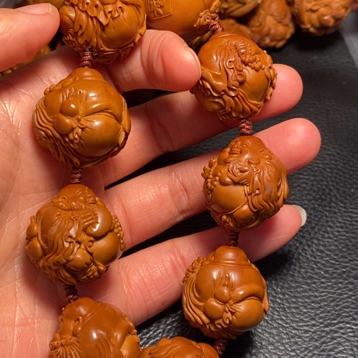 用***9手串/手链橄榄核弥勒手串