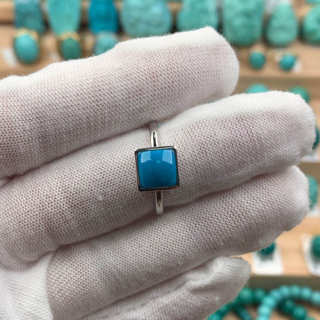 绿松石配饰银S925镶嵌