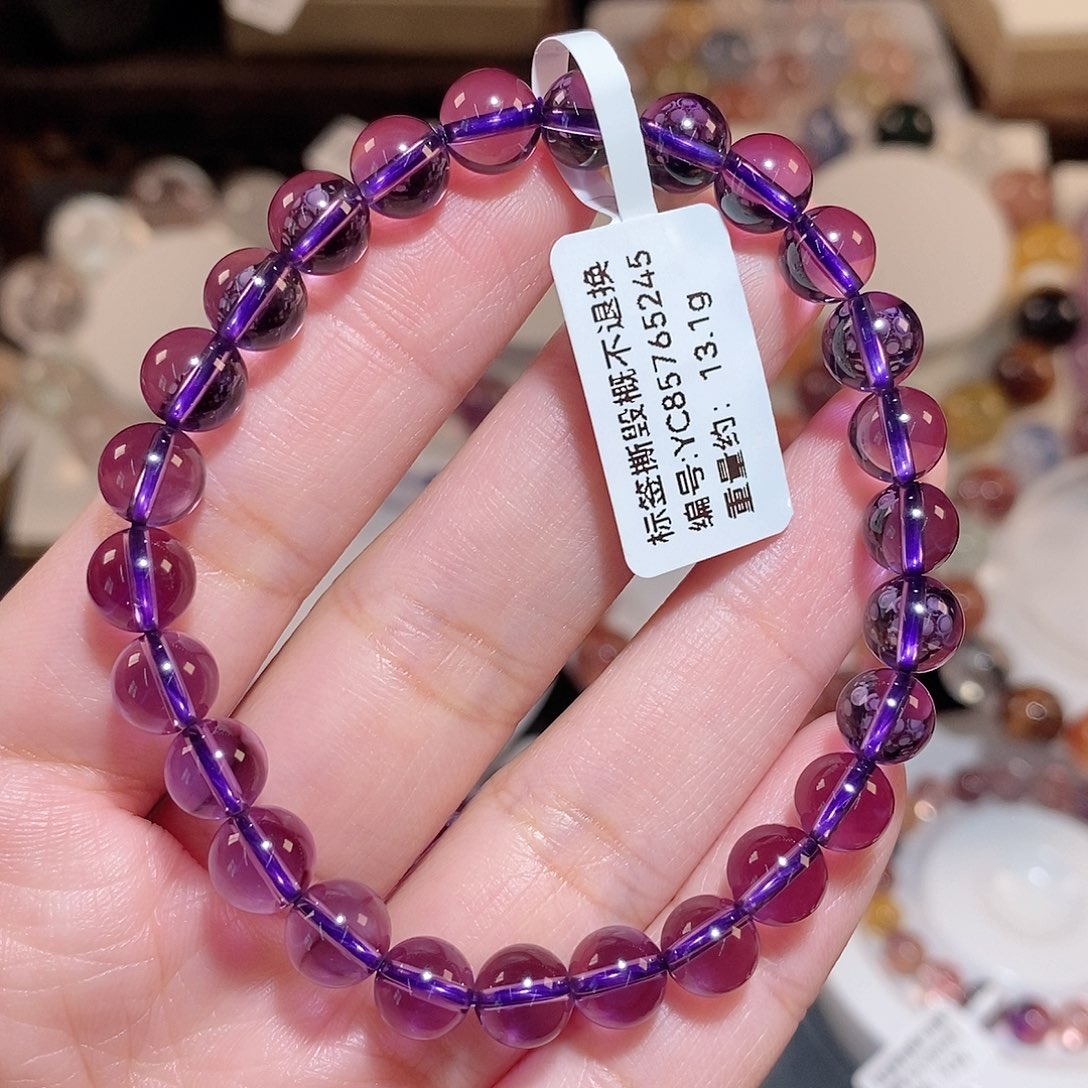 水晶手链未镶嵌?****?F紫水晶7.2