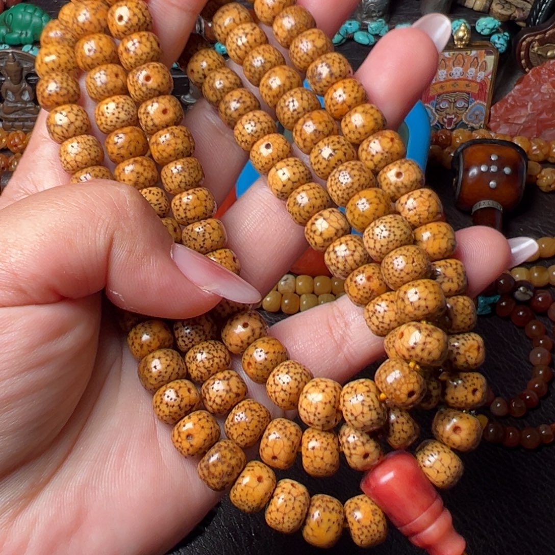 天***祥菩提籽类脖挂 108