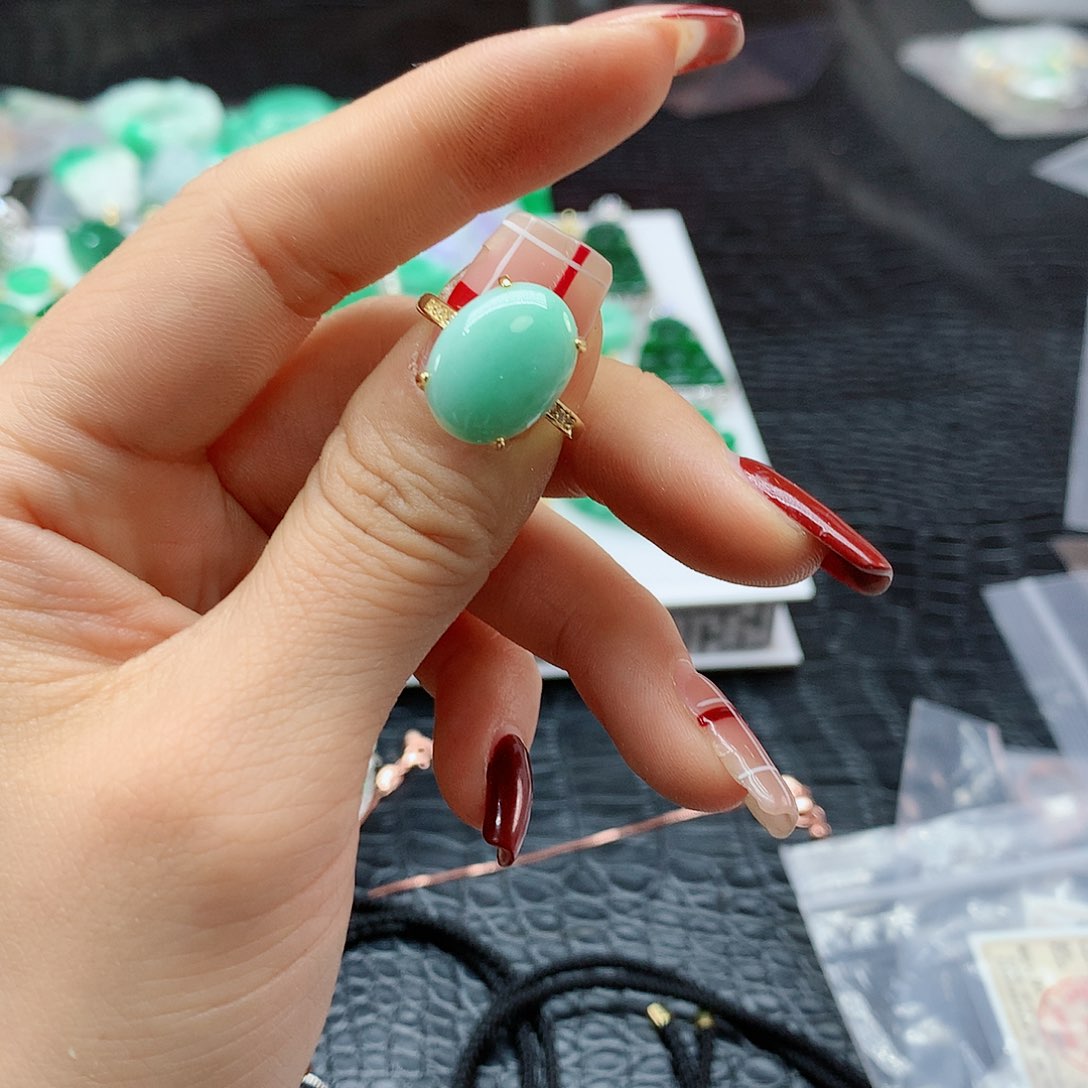 【闪购商品】翡翠戒指银S925镶嵌，