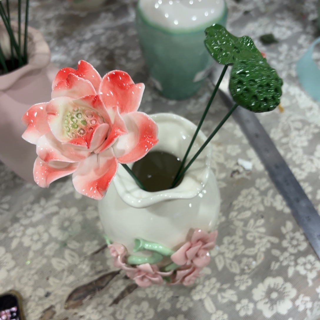 陶瓷花，20元发货，退款拉黑