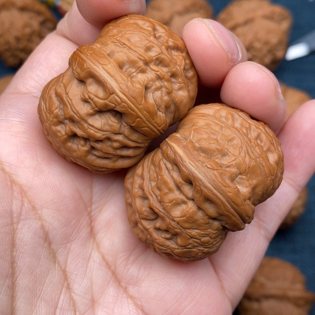 文玩核桃把件39平谷元宝