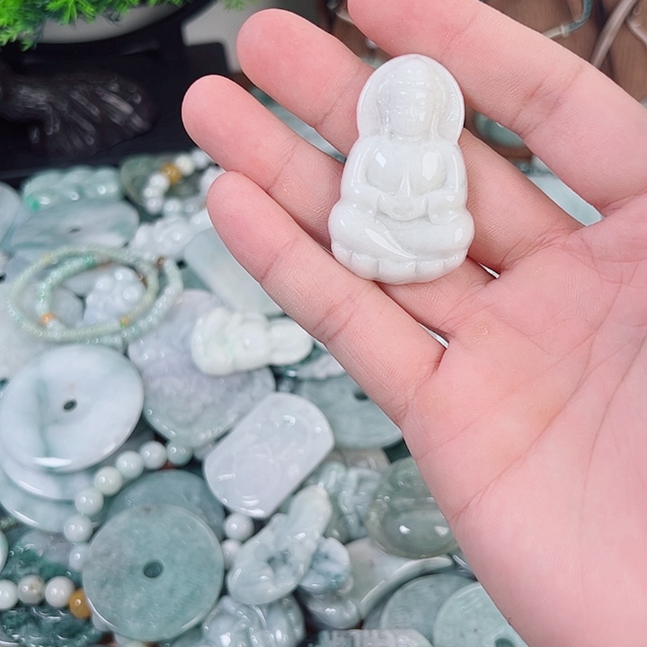 颈饰未镶嵌翡翠天然A货翡翠 02