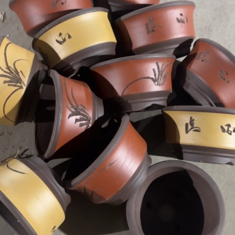 紫砂花盆100-12。100-12