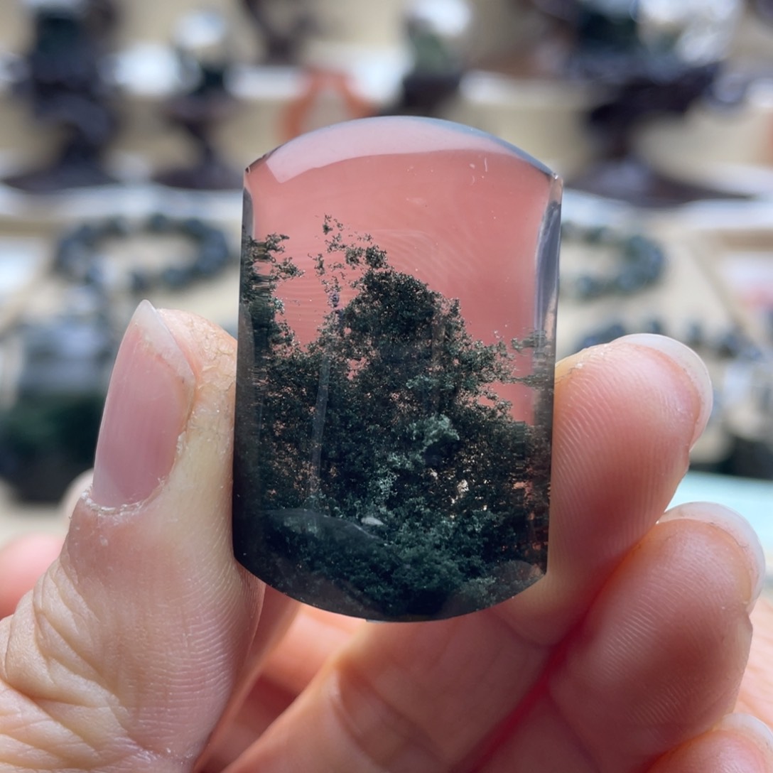 水晶颈饰未镶嵌绿幽灵聚宝盆无事牌