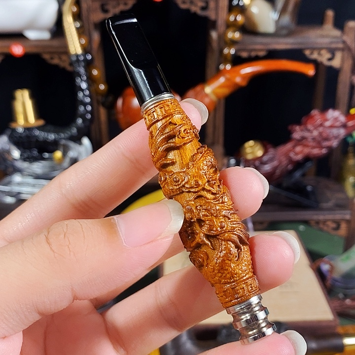 高端定制金丝楠烟嘴