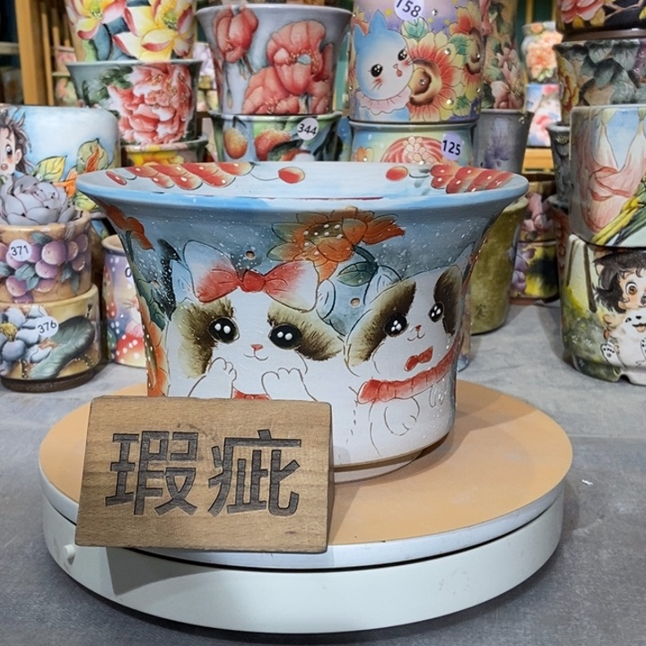 红陶景德镇艺术手绘作品