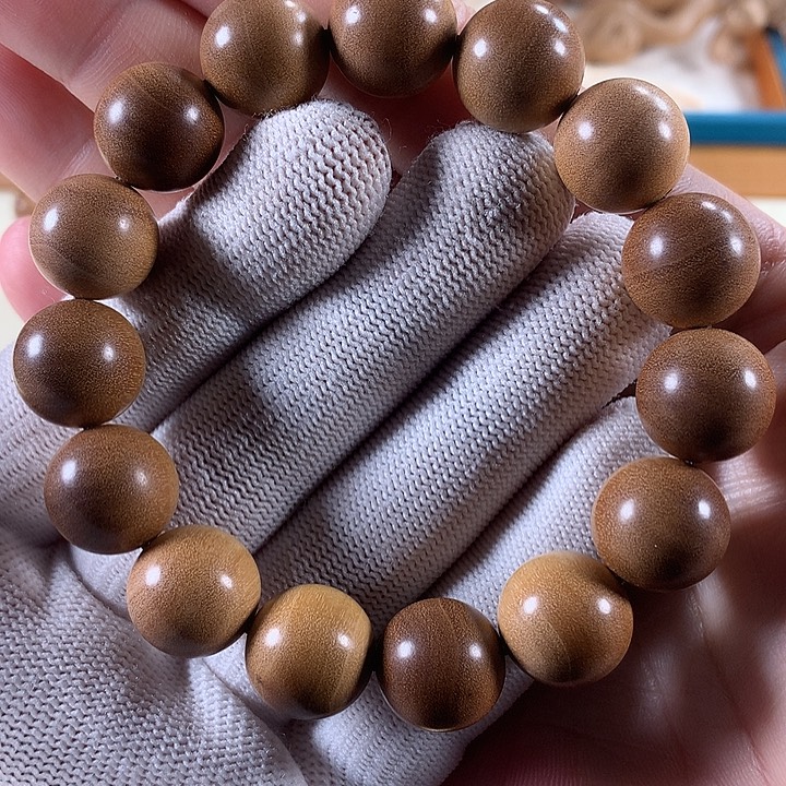 檀香木手串/手链横纹黑肉1.5双百年奶香花香精品福利