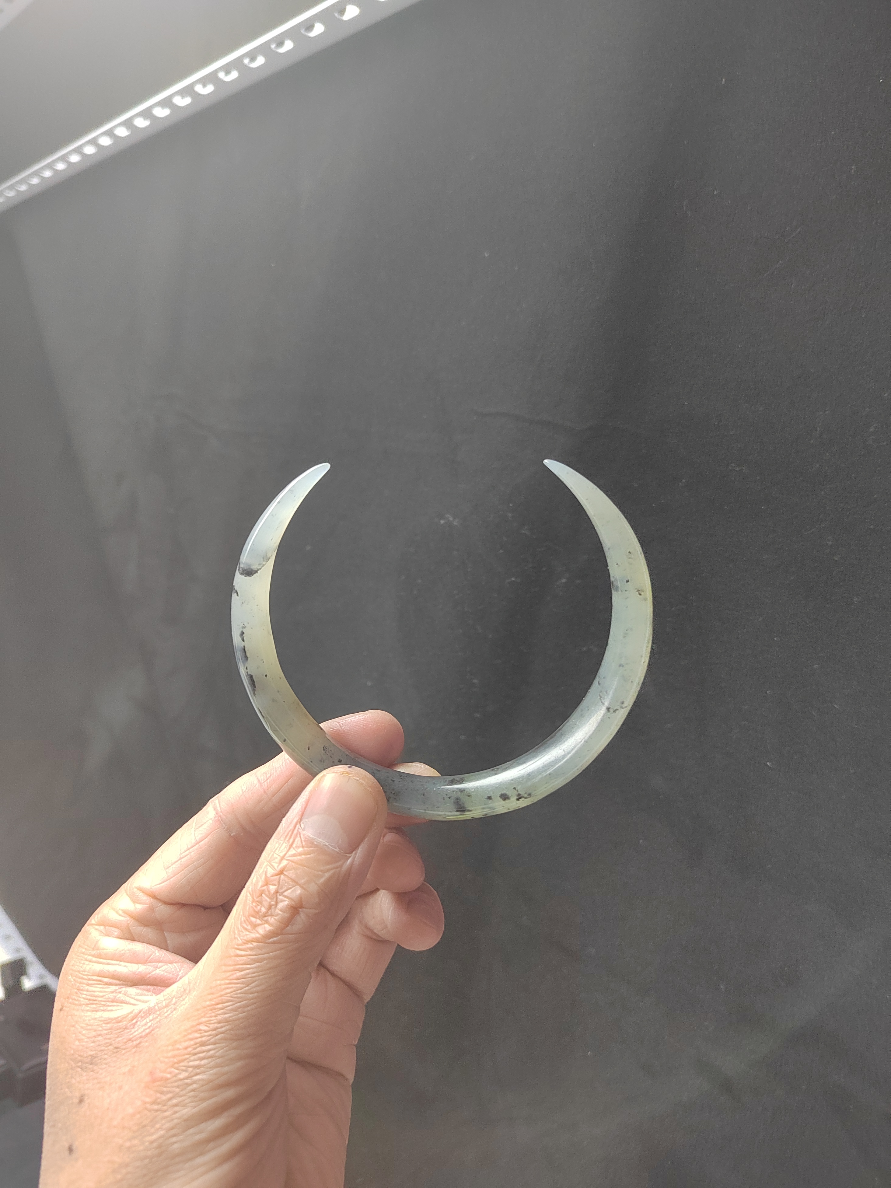 冰透水墨玄月发簪